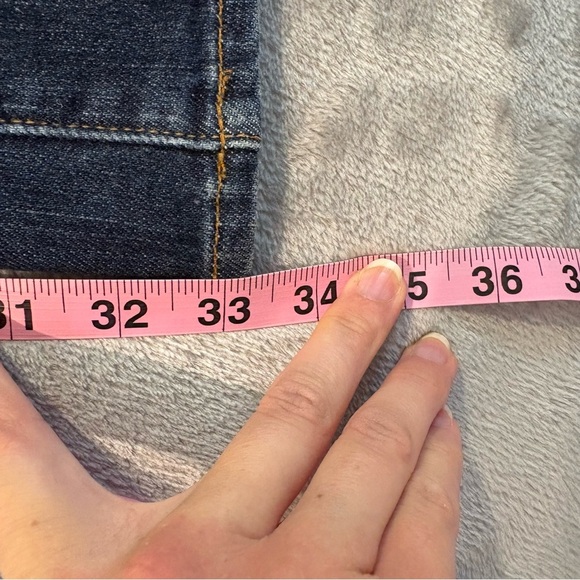 7 For All Mankind Flare & Wide Leg Denim Blue Jeans Wmn’s Sz 28 - Picture 8 of 10